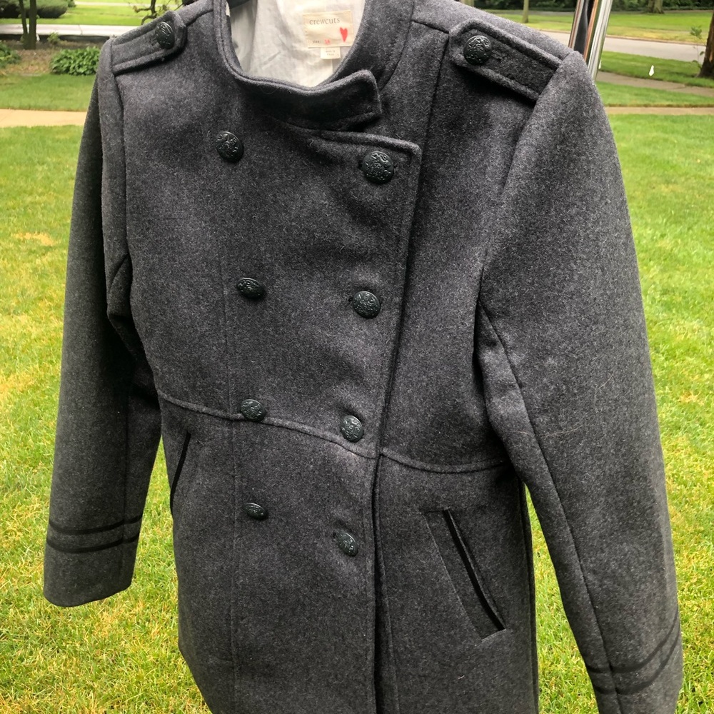 Girls wool pea coat J. Crew, size 14